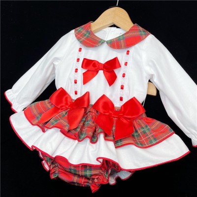 Baby Girls Tartan Skirt Set "MYD824"