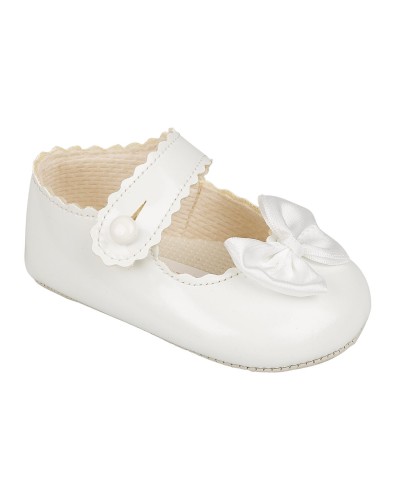 Baby Girls Pram Shoes with...