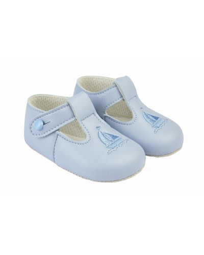 Baby Boys Embroidered Sail...