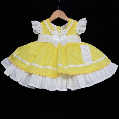 Baby Girl Spanish Yellow Puff Ball Sailor Dress "2015 Yellow"