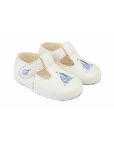 Baby Boys Embroidered Sail...