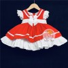 Baby Girl Spanish Red Puff Ball Sailor Dress "2015 Red"