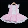 Baby Girl Spanish Pink Stripe Dress Satin Bow "2004 P"