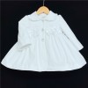 Baby Girl White Pff Ball Jacket Satin Bow "MYD401 W"
