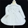 Baby Girl White Pff Ball Jacket Satin Bow "MYD401 W"