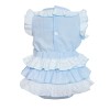 Baby Girl Bue Frilly Shorts with Linen Top "MYD318 B"