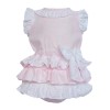 Baby Girl Pink Frilly Shorts with Linen Top "MYD318 Pink"