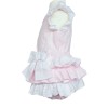Baby Girl Pink Frilly Shorts with Linen Top "MYD318 Pink"
