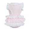 Baby Girl Pink Frilly Shorts with Linen Top "MYD318 Pink"