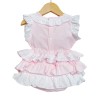 Baby Girl Pink Frilly Shorts with Linen Top "MYD318 Pink"