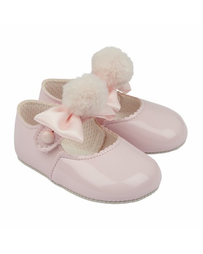 Baby Girls Ribbon Bow & Pom...